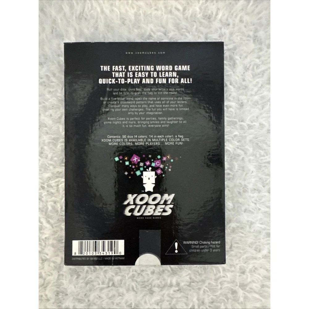 Xoom Cubes- Word Race Game- Free Shipping